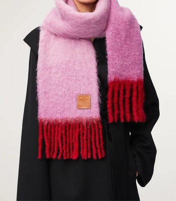 Loewe Pink Mohair Scarf | eBay