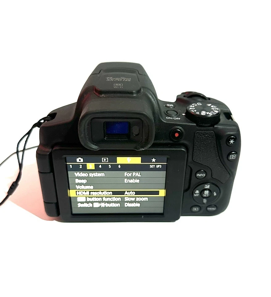 Cámara digital Canon PowerShot SX70 HS - negra (lente zoom óptico 65x) Foto 4 de 4