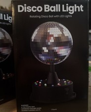 18 LED Multicolor drehbare Spiegel Kugel Licht, kabellos, USB betrieben, stabile Basis