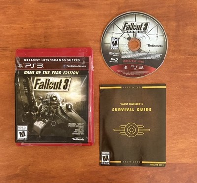 Fallout 3 Game of the Year Edition (PlayStation 3 Ps3) MINT DISC CIB Complete