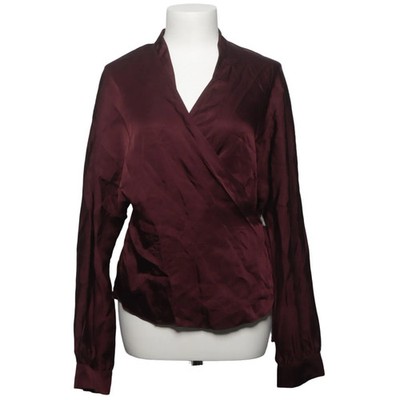 Vanilia, Wickelbluse, Größe: 36, Blouse Wrap Loose Blouse, Rot, Acetat #SEA