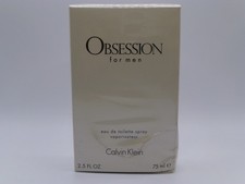 Calvin Klein OBSESSION For Men Eau de Toilette Spray 75ml, New Sealed/Box Damagd