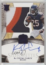 2014 Crown Royale Rookie Silhouettes RPS Purple 19/25 Ka'Deem Carey Auto 2r8