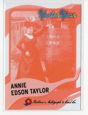 2025 Historic Autographs YesterYear 2 Annie Edson Taylor Design 2 RED #95 /50
