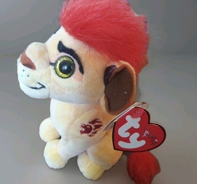 Ty Beanie Baby Sparkle Plush 6'' Disney KION Lion Guard Stuffed Animal 2016 Rare