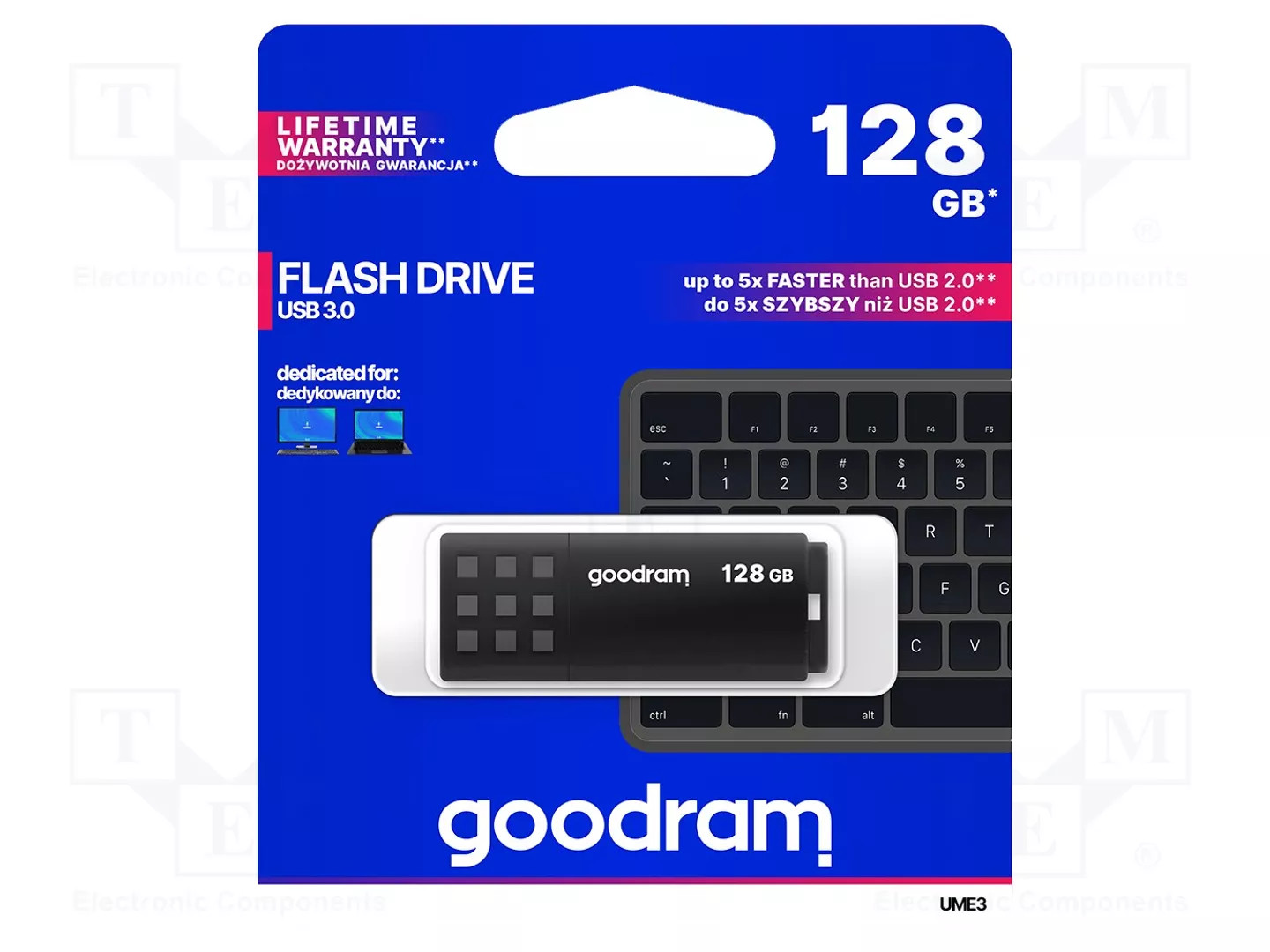 67850 Goodram 128 Gb Usb 3.0 Ume3 Schwarzer Usb-Stick - Bild 3