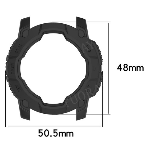Schutzhülle für Garmin Instinct 3 E 40/45/50mm Silikon Bumper Protective Cover - Picture 23 of 41