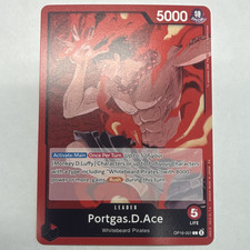Bandai One Piece Card Game Portgas.D.Ace OP16-001 OP-06 Eng Special Foil