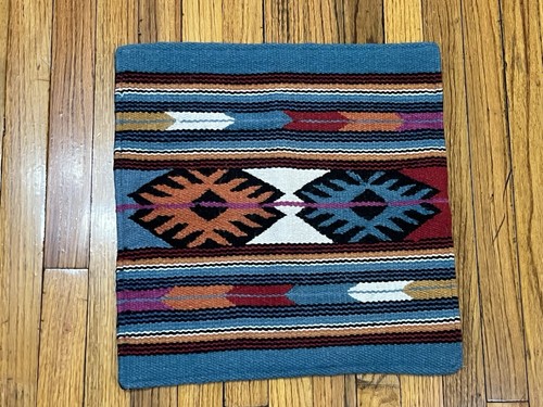 Lot Of 4 El Paso Saddle Blanket Co. 18” Wool Southwestern Aztec Pillow Covers - Picture 6 of 14