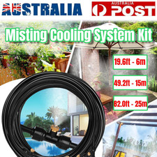 6-25m Hose Outdoor Patio Water Misting Cooling System Fan Mister Mist Nozzles AU