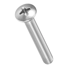 Oval Head Phillips Machine Screws Bolts(M4-0.7x30) 50Pcs, Silver