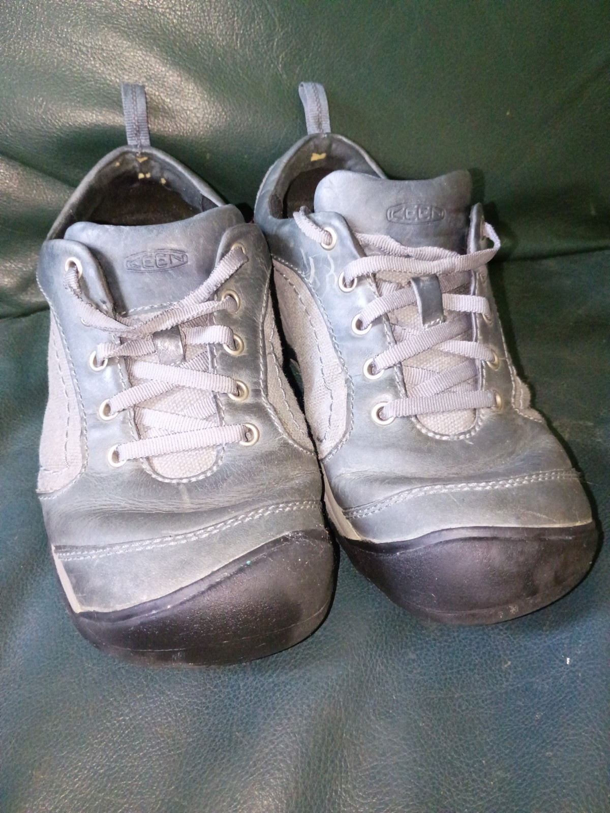 Scarpe da trekking Keen donna Presidio grigio pelle stringate basse outdoor taglia 8