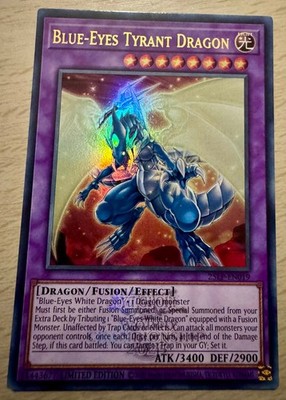 Yu-Gi-Oh! Blue-Eyes Tyrant Dragon 25LP-EN019 Ultra Rare Emblazoned Stamp WC2025