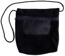 Bonding Carry Pouch for Sugar Gliders and Other Small Pets Black
