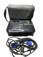 EPSON LCD projector H429A Lamp Hours 394 With cables and case