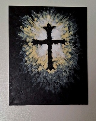  chrome hearts cross painting , Original , Gothic art on canvas ,2026 abstract 