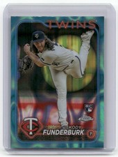 2024 Topps Chrome #297 Kody Funderburk Aqua Refractors #/199