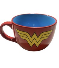 Wonder Woman Mug DC Comics Red Blue 24oz Large Ceramic Coffee Tea Cup 2012