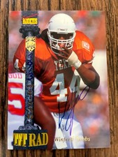 1994 Signature Rookies Autographed Football Card Winfred Tubbs Texas 49ers