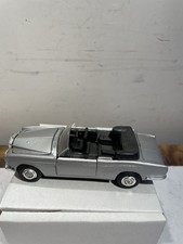 Vtg Polistil Diecast Rolls Royce Corniche Convertible Italy  Silver 1:43 1283