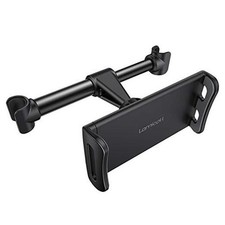 Car Headrest Mount, Tablet Headrest Holder - Stand Cradle Compatible Black