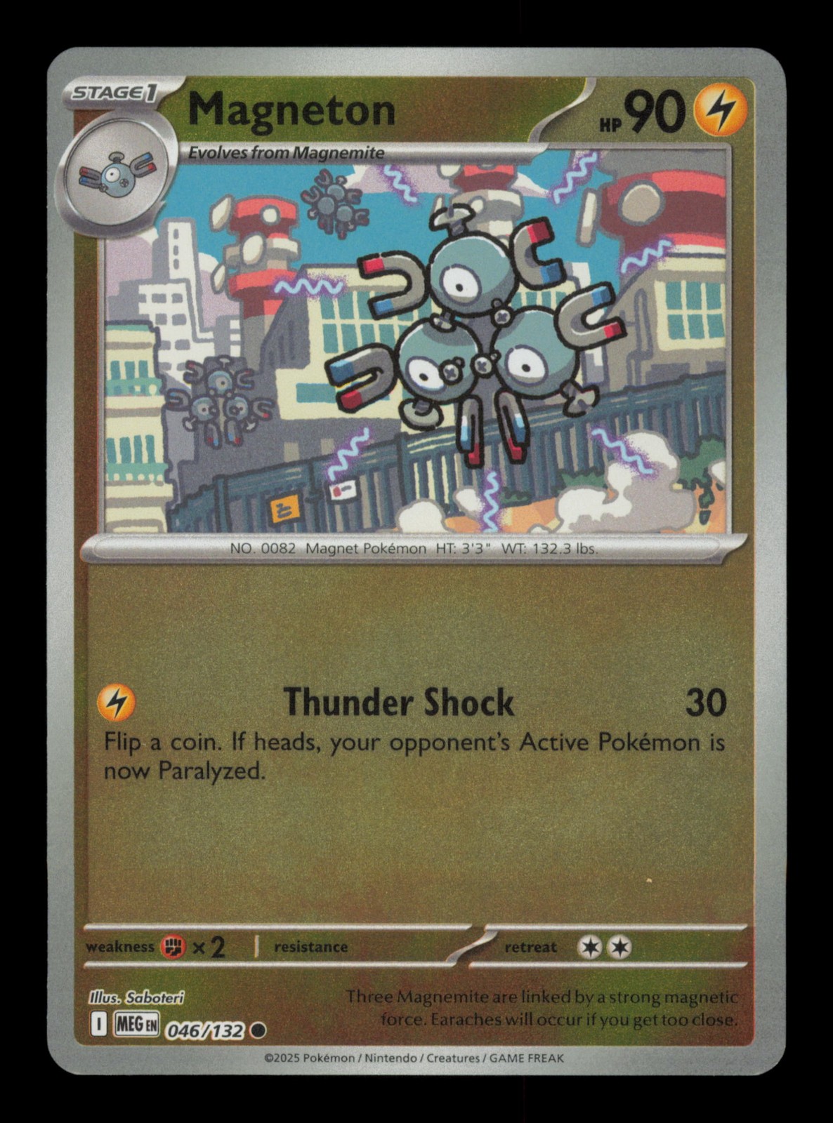Magneton Common ME01: Mega Evolution 046/132 Reverse Holo NM