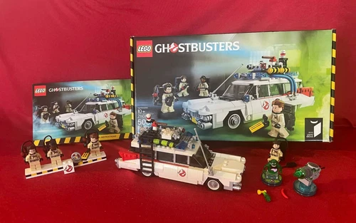 LEGO 2014 Ghostbusters Ecto-1 Car 21108 Retired PLUS SLIMER dimensions ideas BOX