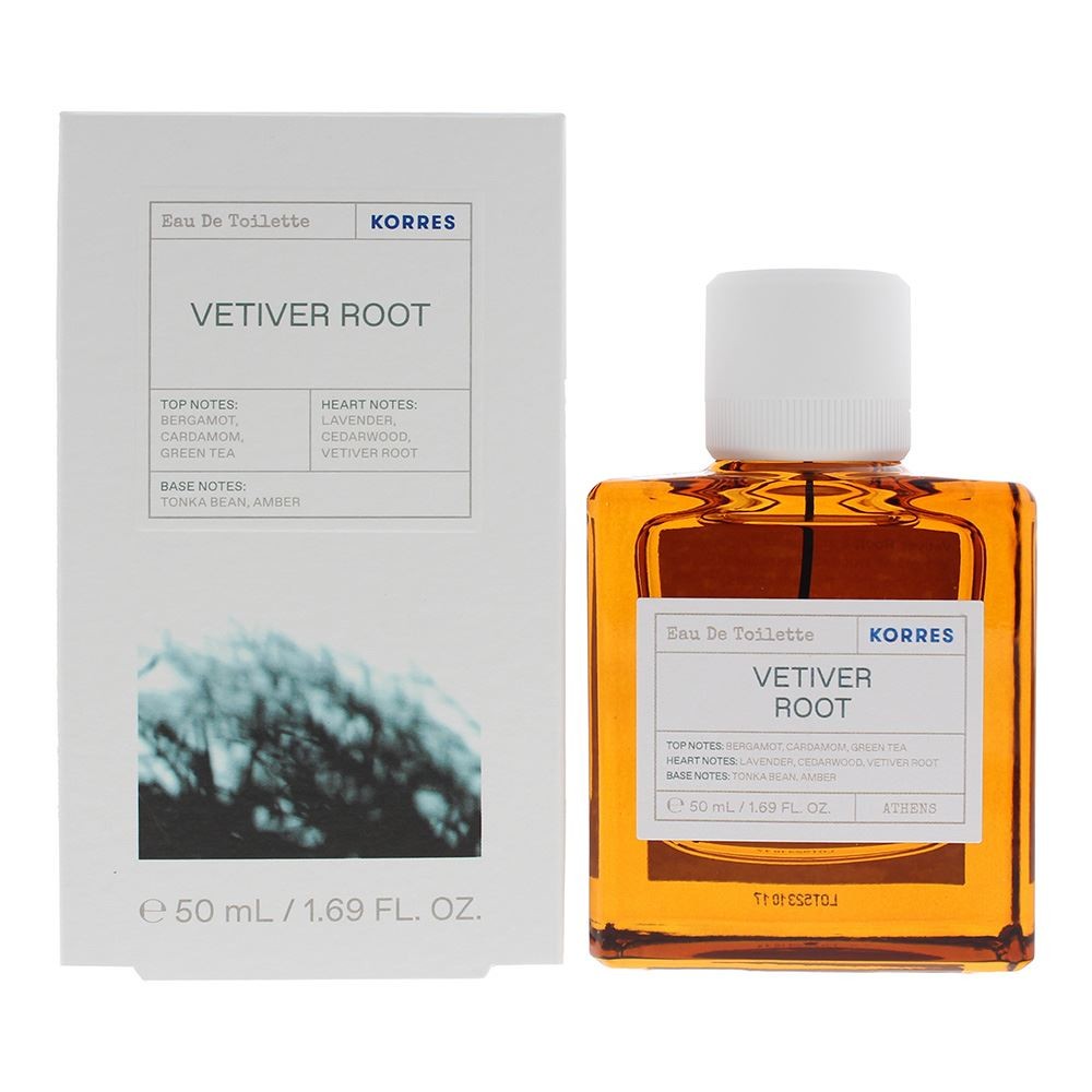 Korres Vetiver Root Eau de Toilette Spray 50ml Mens Fragrance Woody Scent - Image 7