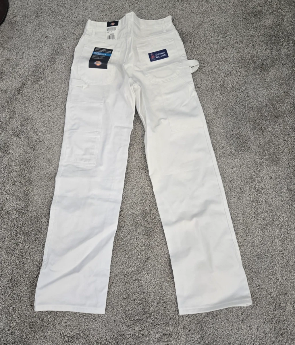 DICKIES ディッキーズ SHERWIN WILLIAMS　32x30 Heavily Distressed Dickies Sherwin Williams Pants - 32 X 30 White
