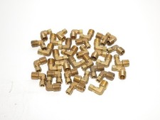 *Lot of 34* Parker Compression Brass Fitting 3/8″ Tube 90° Male Elbow