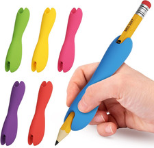 Pencil Grips for Kids and Adults,6-Pack Silicone Holders