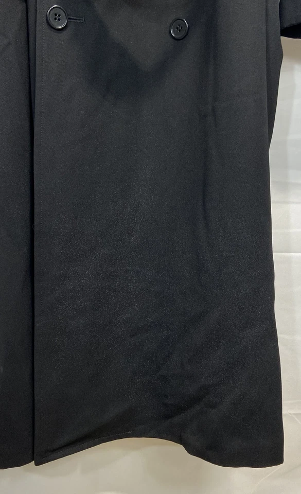 Christian Dior Men Black Vintage Trench Coat Size 40 - Image 4 of 4