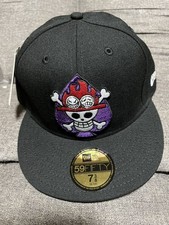 NEW ERA ONE PIECE 59FIFTY Portgas D Ace Cap Schwarz Gebraucht