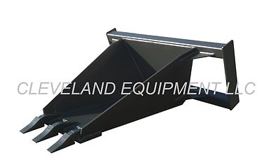 NEW HD STUMP BUCKET ATTACHMENT Skid Steer Loader Utility Tree Spade Scoop Trench