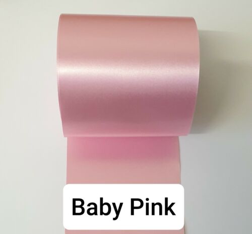 100 mm (4") extra ancho cinta de faja satinada cinta de boda arcos 25 colores - Imagen 6 de 26