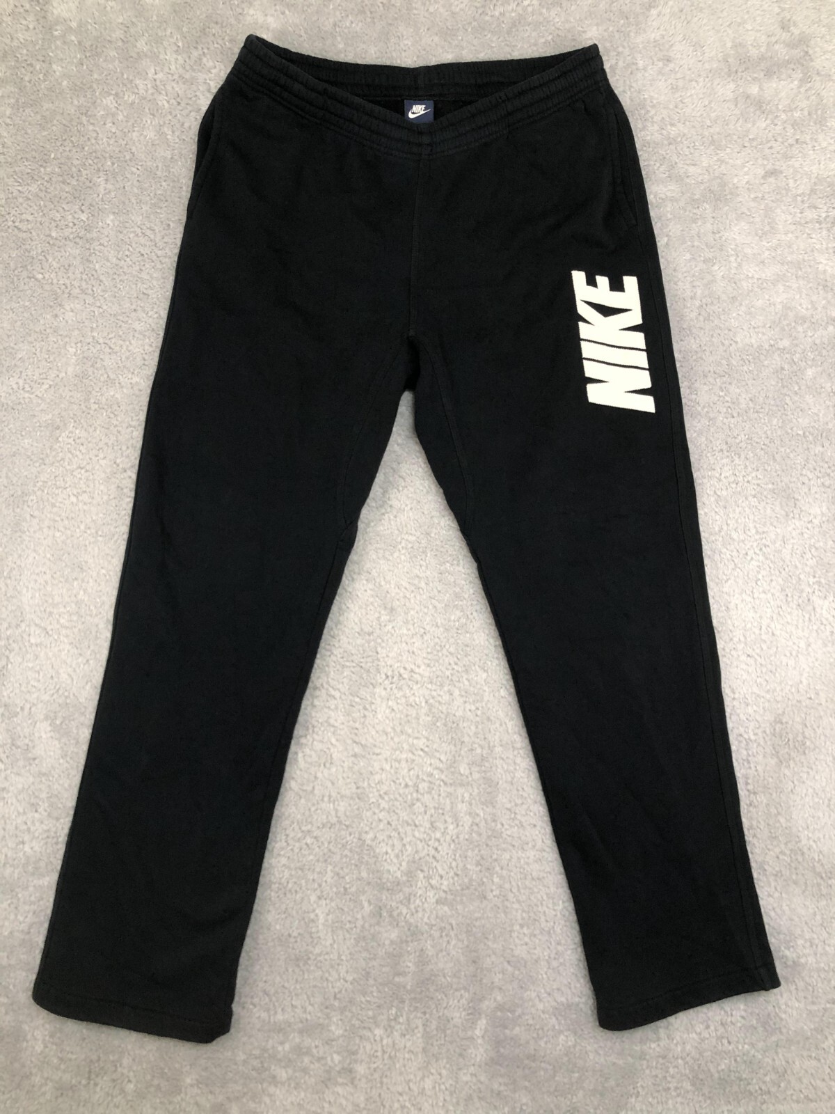 Nike Sweatpants Mens Size XL Blue Navy Vintage Joggers Spellout-image