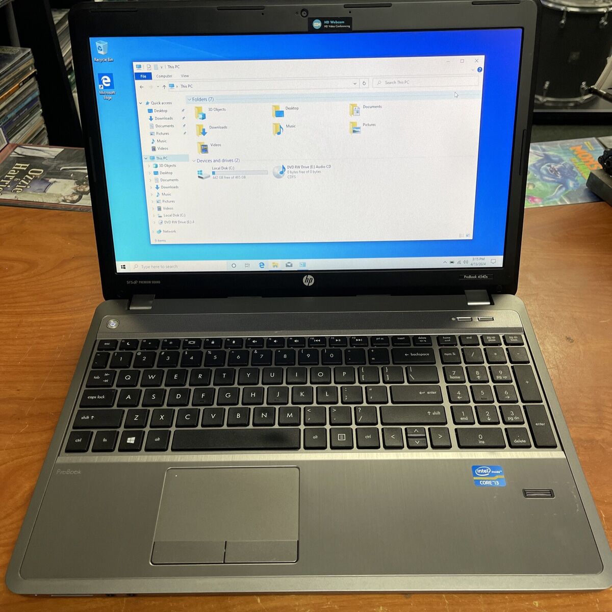 HP ProBook 4540s 15.6 HP ProBook 4540s 15.6