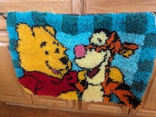 Winnie the Pooh  Tigger Latch Hook yarn bedroom wall hanging nursery children
