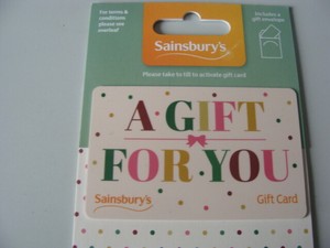 Carte Cadeau Gift Card Sainsburys A Gift For You Ebay
