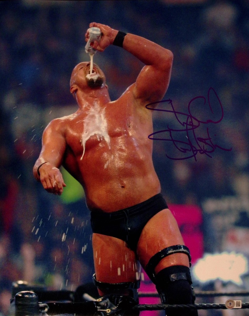 Stone Cold Steve Austin Signed 16x20 Photo BAS COA WWE WWF Picture