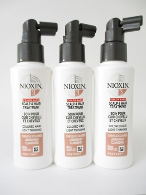 Nioxin System 3 Scalp & Hair Treatment 3.38 oz (PACK OF 3)
