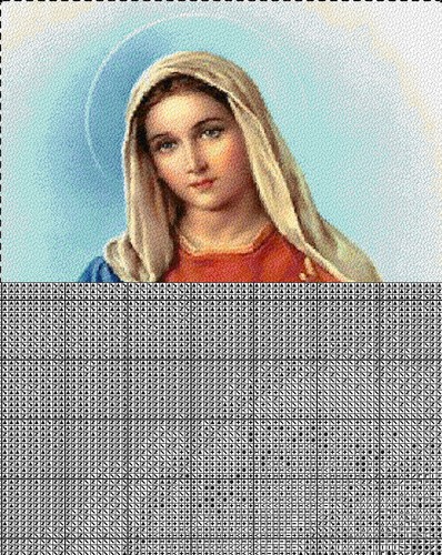 Madonna Immaculate Heart of Mary Cross Stitch Pattern + Photo - VERY Advanced! - Picture 4 of 4