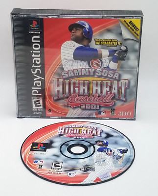 Sammy Sosa High Heat Baseball 2001 Sony PlayStation 1 PS1 CIB Tested