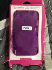 fascination case iphone 6/6S/7 new purple with fur and rhinestones New box