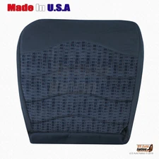 1999 2000 Ford F250 F350 F450 F550 XLT Front Driver Bottom Cloth Seat Cover Blue