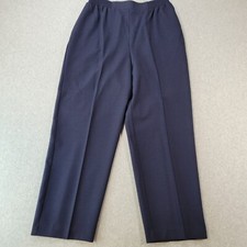 JG Petite by Joyce Pants Navy Blue Vintage Polyester Womens Size 14P NWT