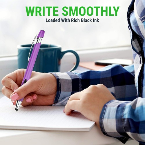 Versatile 7 Pack Stylus and Ballpoint Pens with Sensitive Tips - Assorted Colors - Bild 8 von 9