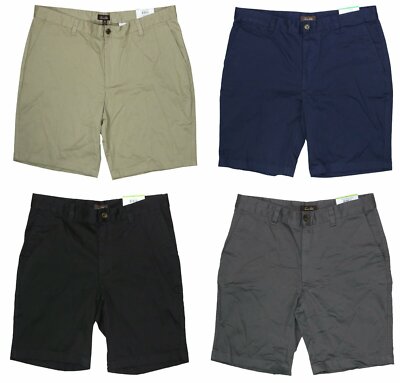 Tasso Elba Venezia Luca 9'' Inseam Solid Color Chino Shorts NWT Pick Color/Size