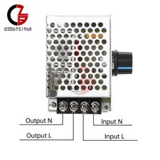 4000W AC 220V SCR Motor Speed Controller Voltage Regulator Dimming Module