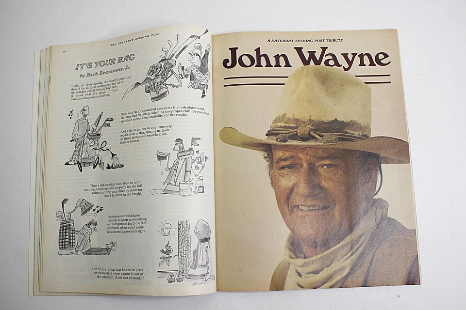 The Saturday Evening Post for August 1979 John Wayne cover & articles Foto 2 de 3